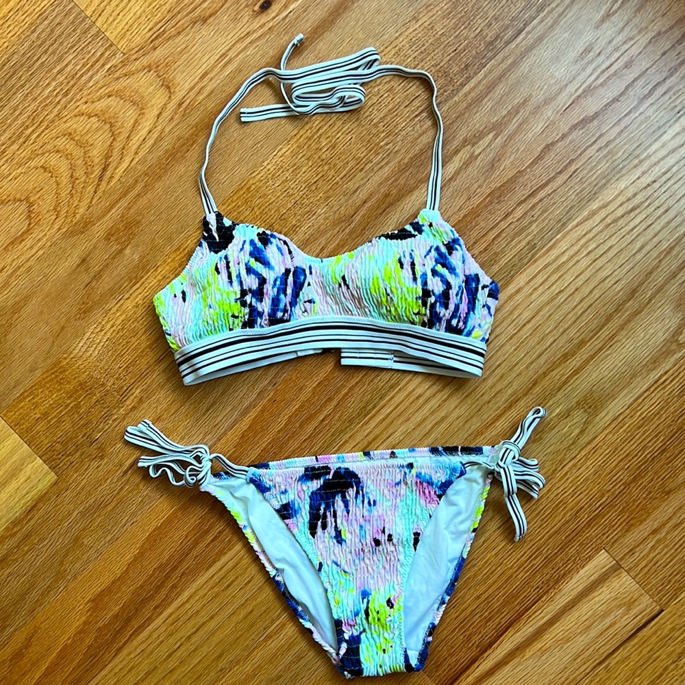 Victoria’s Secret Crinkle Halter Bikini - Size S